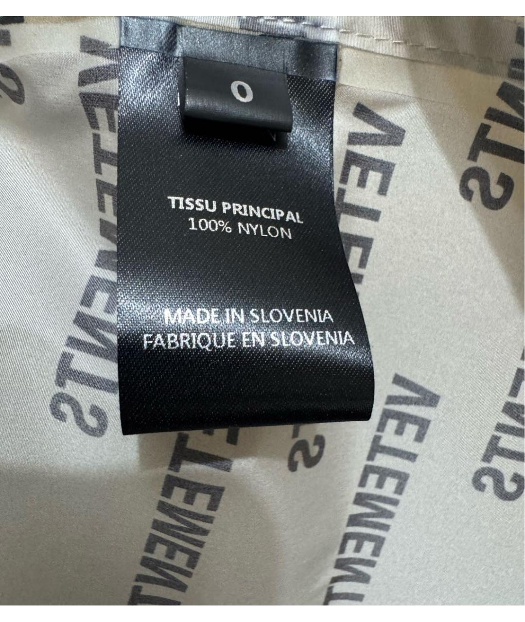 VETEMENTS Бежевый полиэстеровый тренч/плащ, фото 4