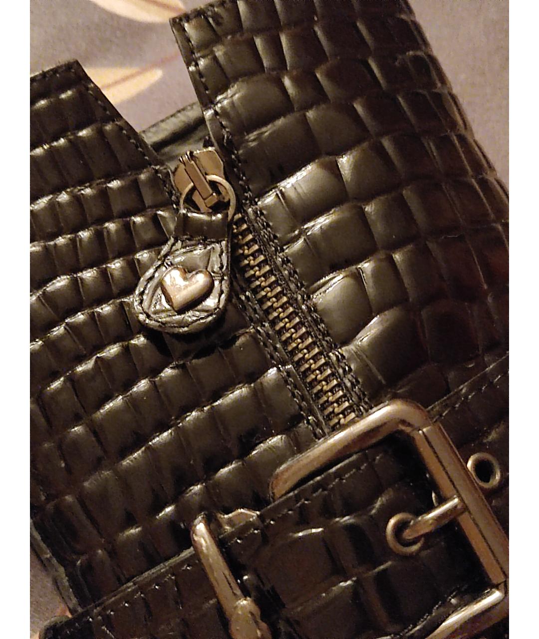 TWIN-SET Черные полусапоги из лакированной кожи, фото 5