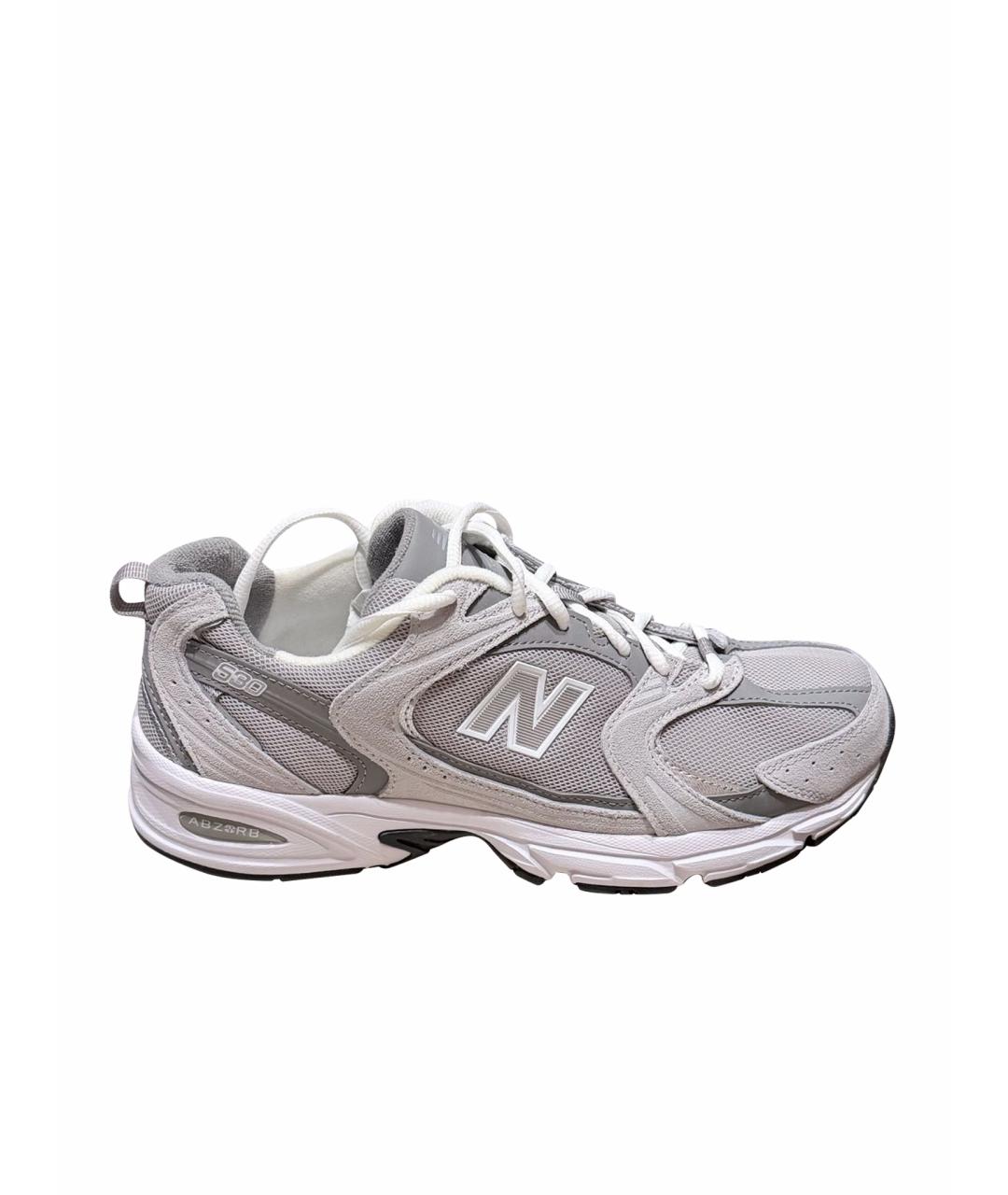 NEW BALANCE Серые текстильные кроссовки, фото 1