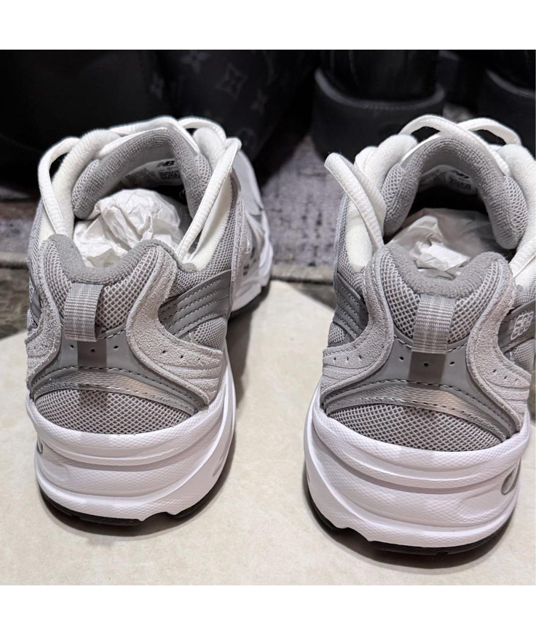 NEW BALANCE Серые текстильные кроссовки, фото 4