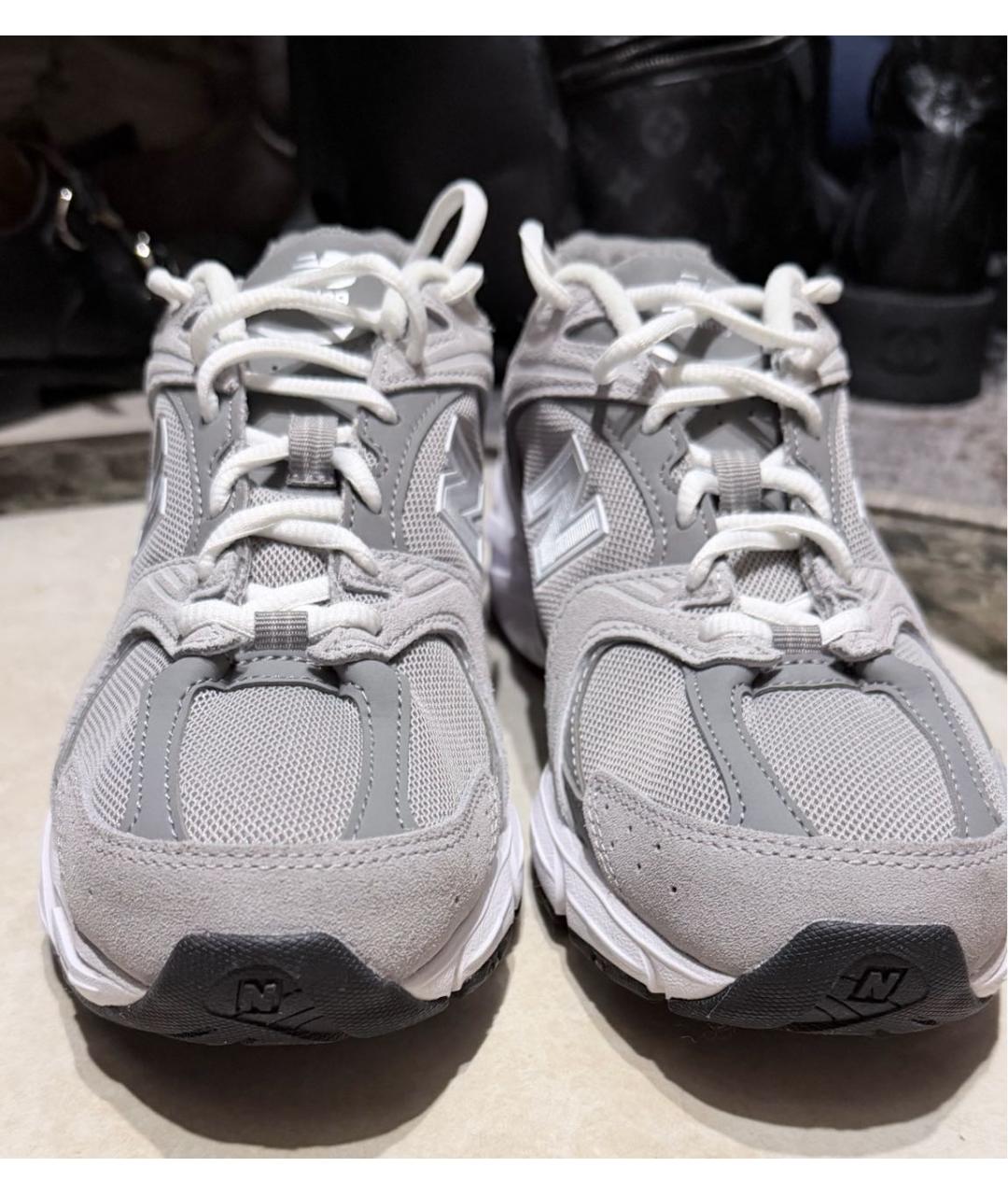 NEW BALANCE Серые текстильные кроссовки, фото 2