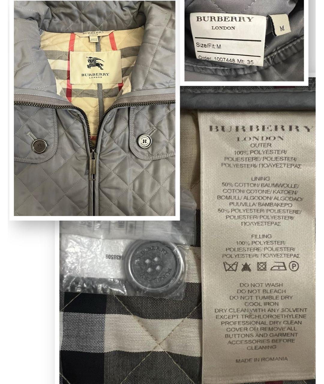 BURBERRY Серая куртка, фото 8