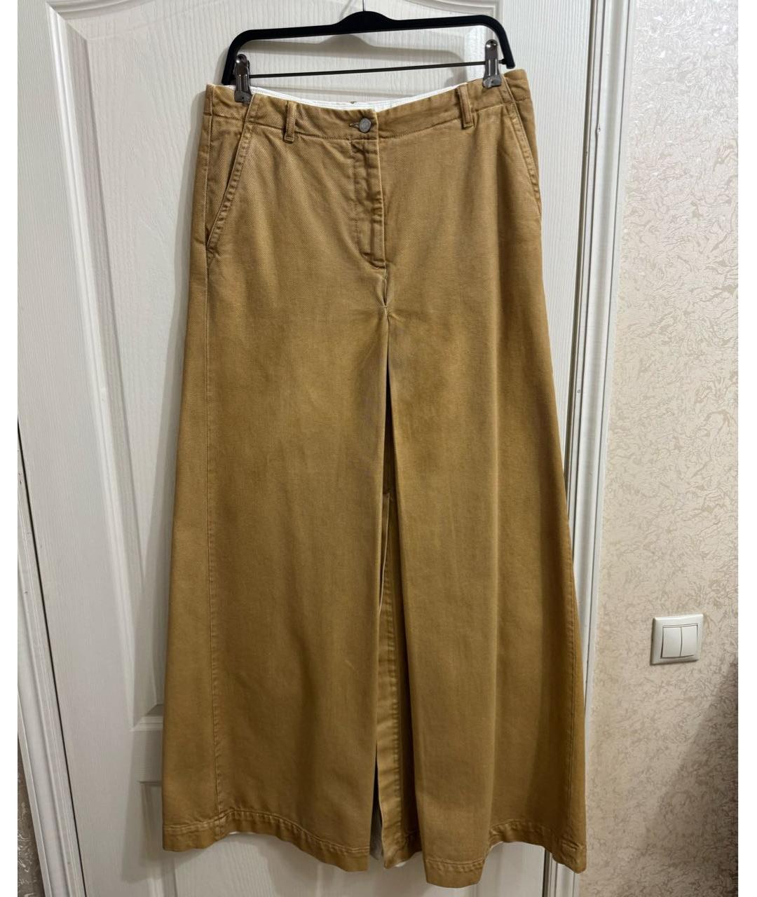 DRIES VAN NOTEN Бежевая деним юбка макси, фото 9