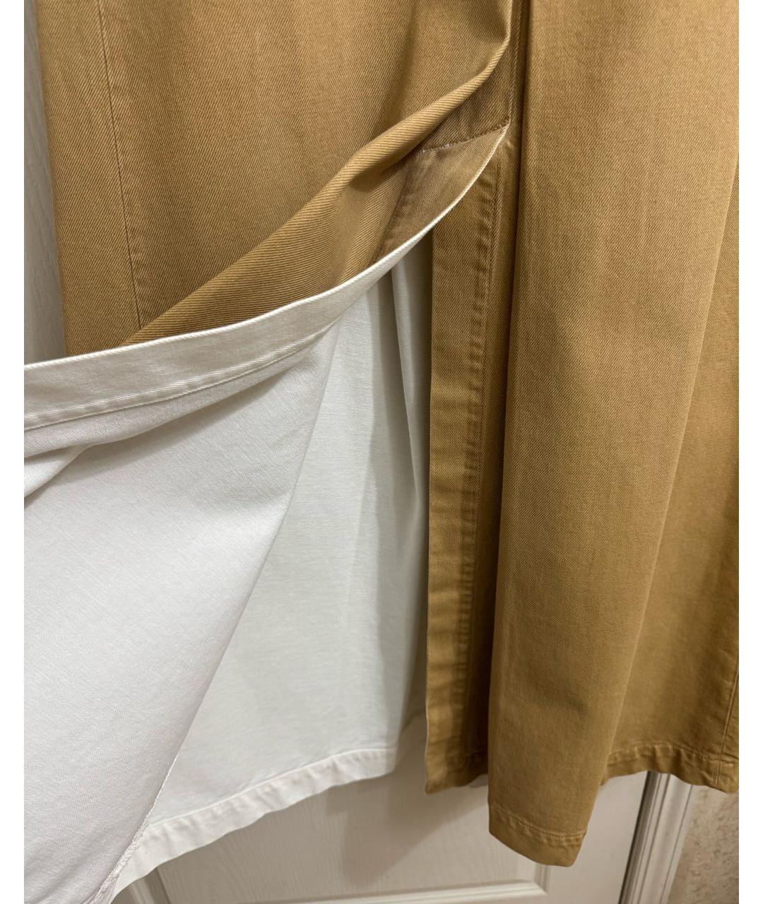 DRIES VAN NOTEN Бежевая деним юбка макси, фото 4