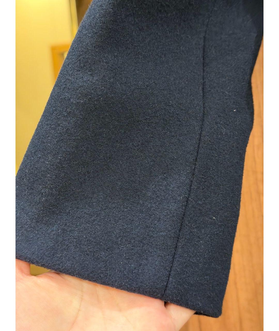 MICHAEL KORS Темно-синее шерстяное пальто, фото 5