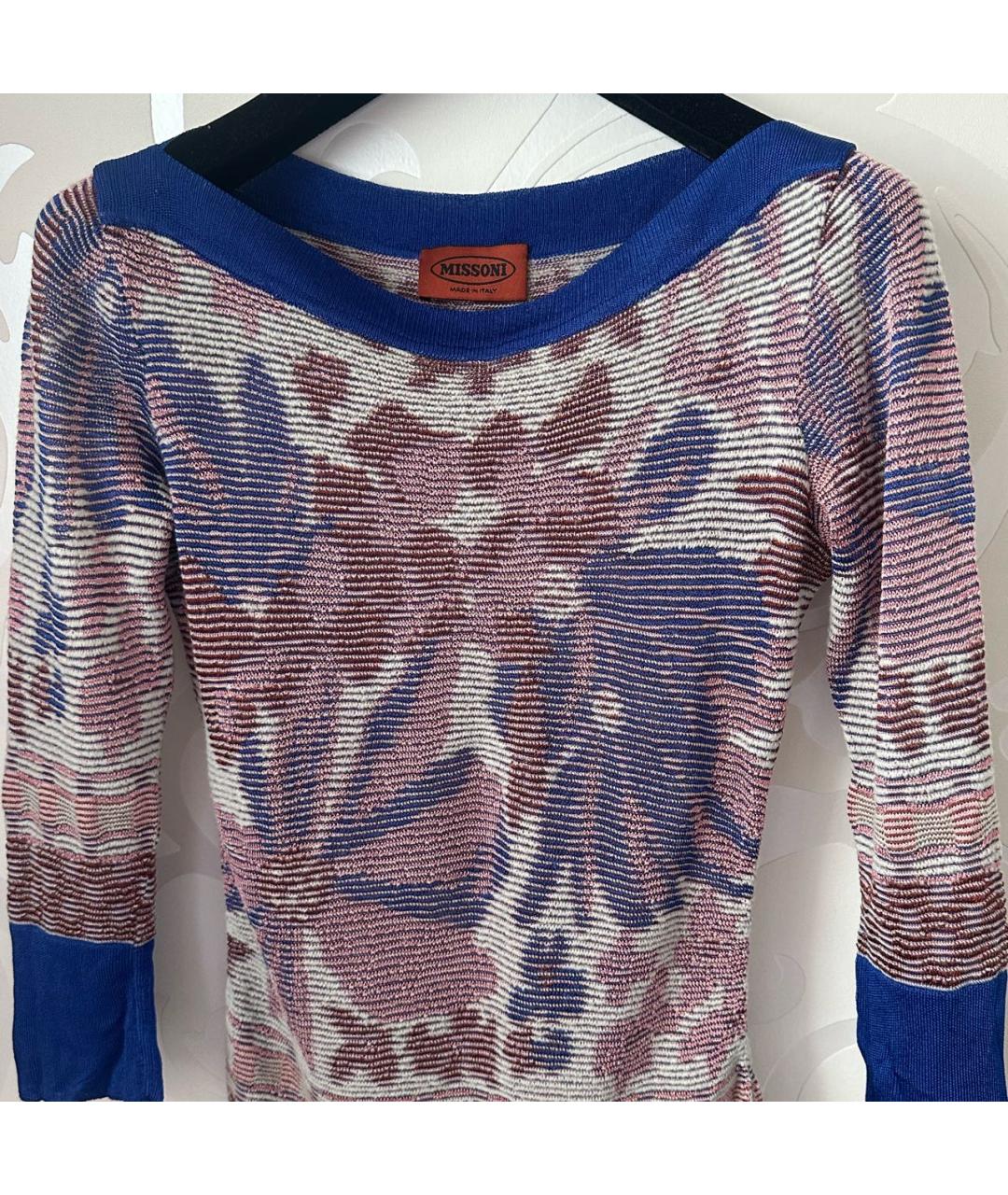 MISSONI Синий джемпер / свитер, фото 4