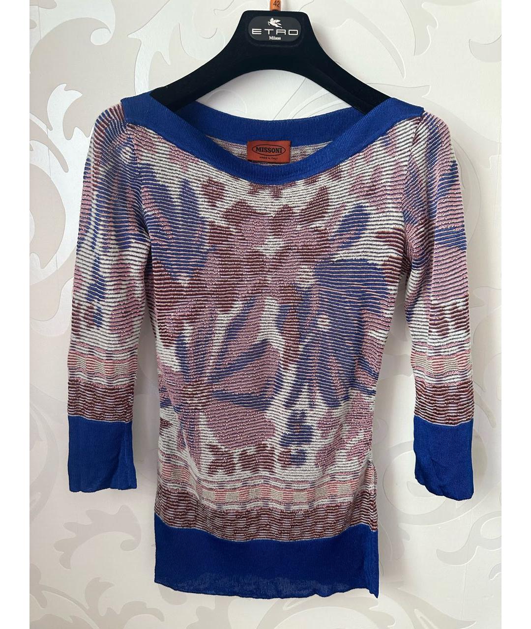 MISSONI Синий джемпер / свитер, фото 5