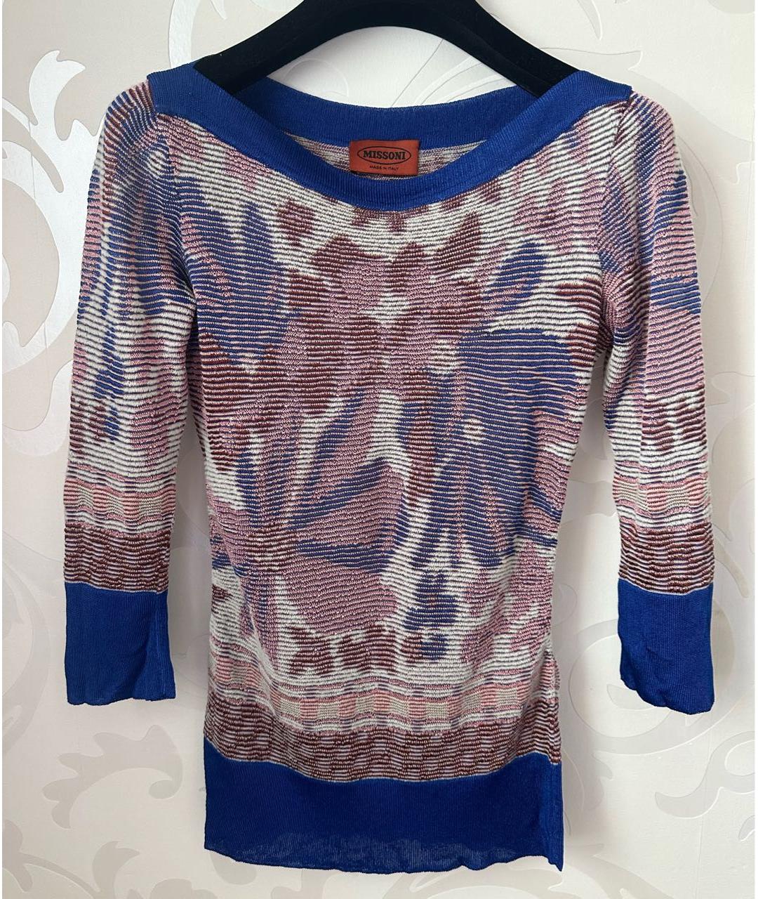MISSONI Синий джемпер / свитер, фото 7