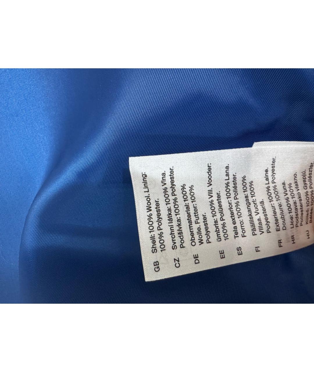 COS Синий шерстяной жакет/пиджак, фото 5
