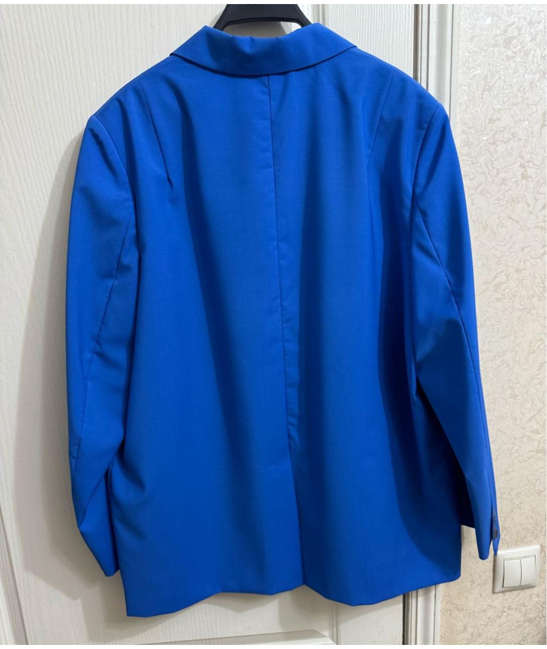 COS Синий шерстяной жакет/пиджак, фото 2