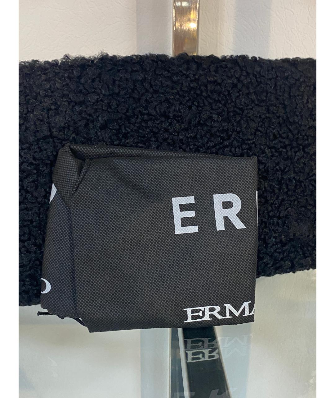 ERMANNO FIRENZE Черная меховая сумка через плечо, фото 4