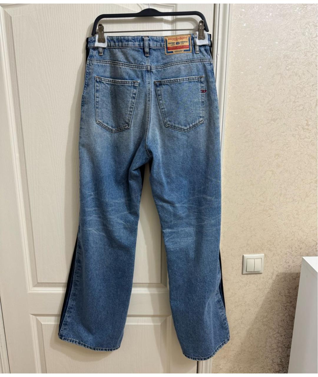 DIESEL Черные шерстяные брюки широкие, фото 2