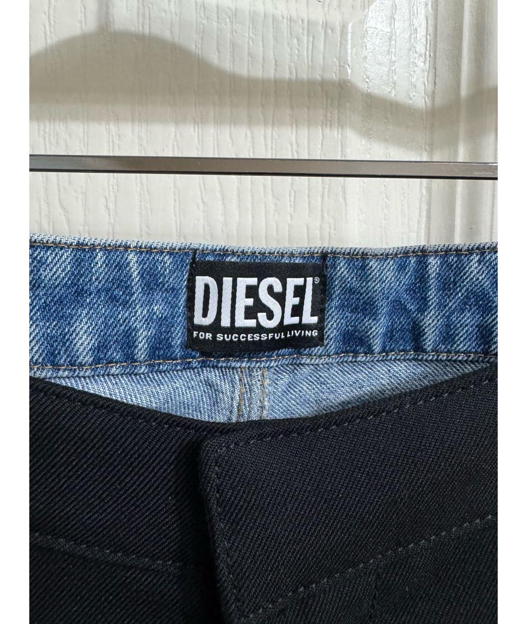 DIESEL Черные шерстяные брюки широкие, фото 3