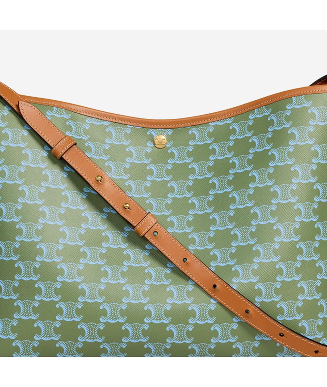 CELINE Хаки сумка через плечо, фото 5