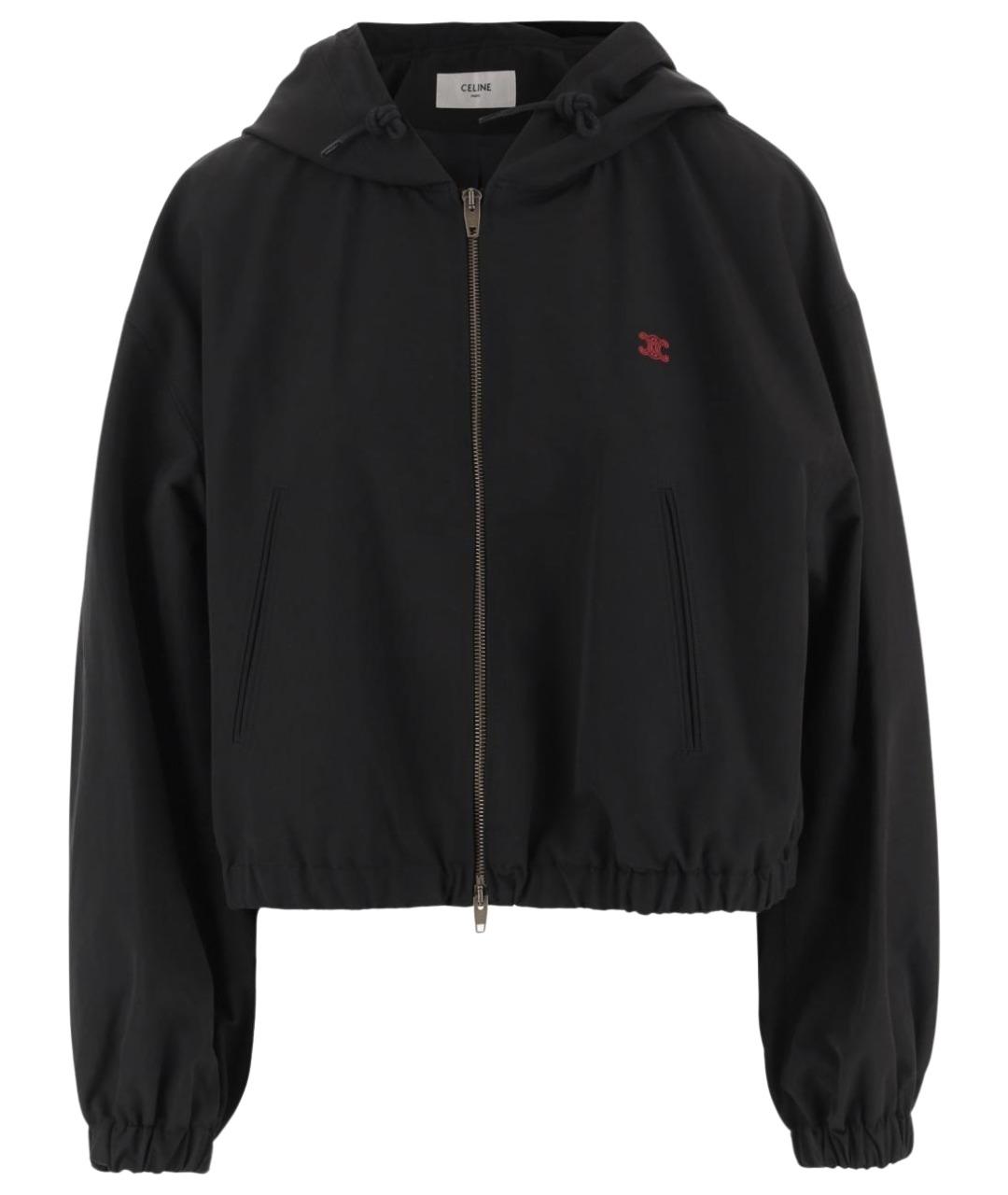 CELINE Черная хлопковая куртка, фото 1