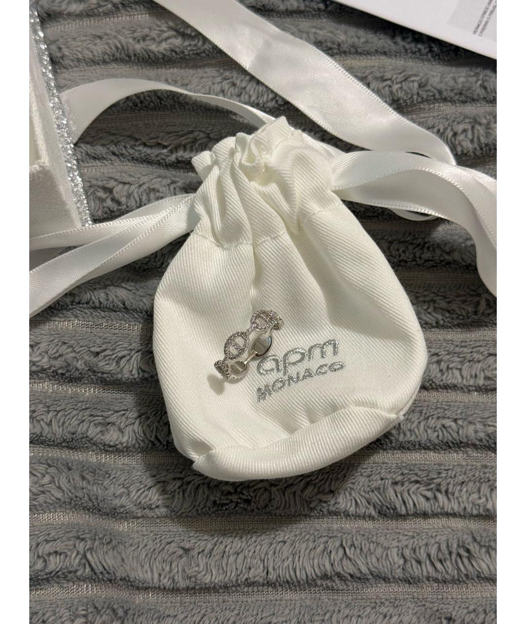 APM Monaco Белое серебряное кольцо, фото 7