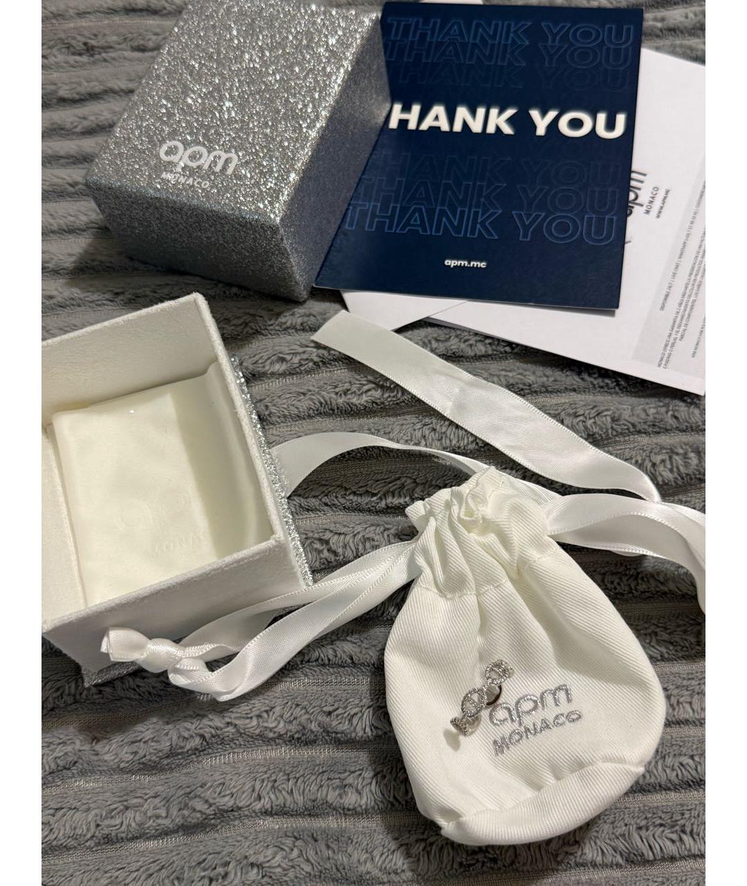 APM Monaco Белое серебряное кольцо, фото 5