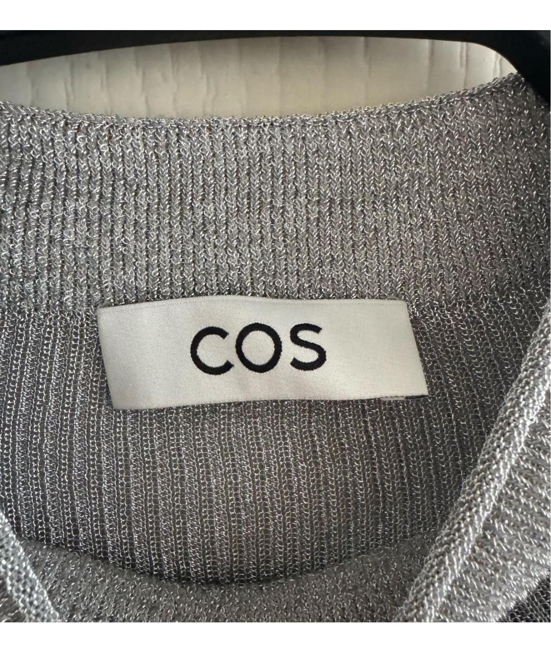 COS Серебряная полиэстеровая водолазка, фото 3