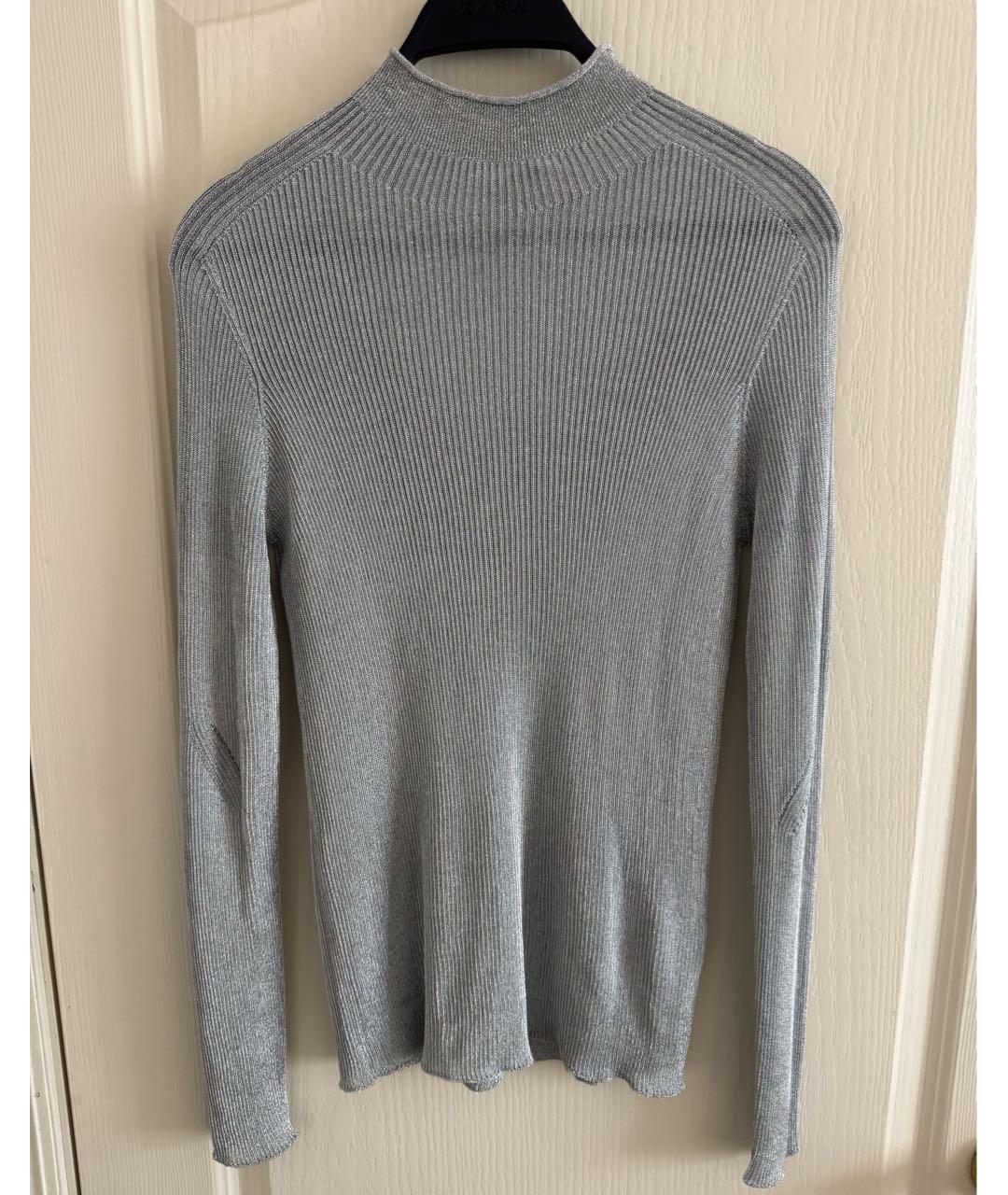 COS Серебряная полиэстеровая водолазка, фото 4