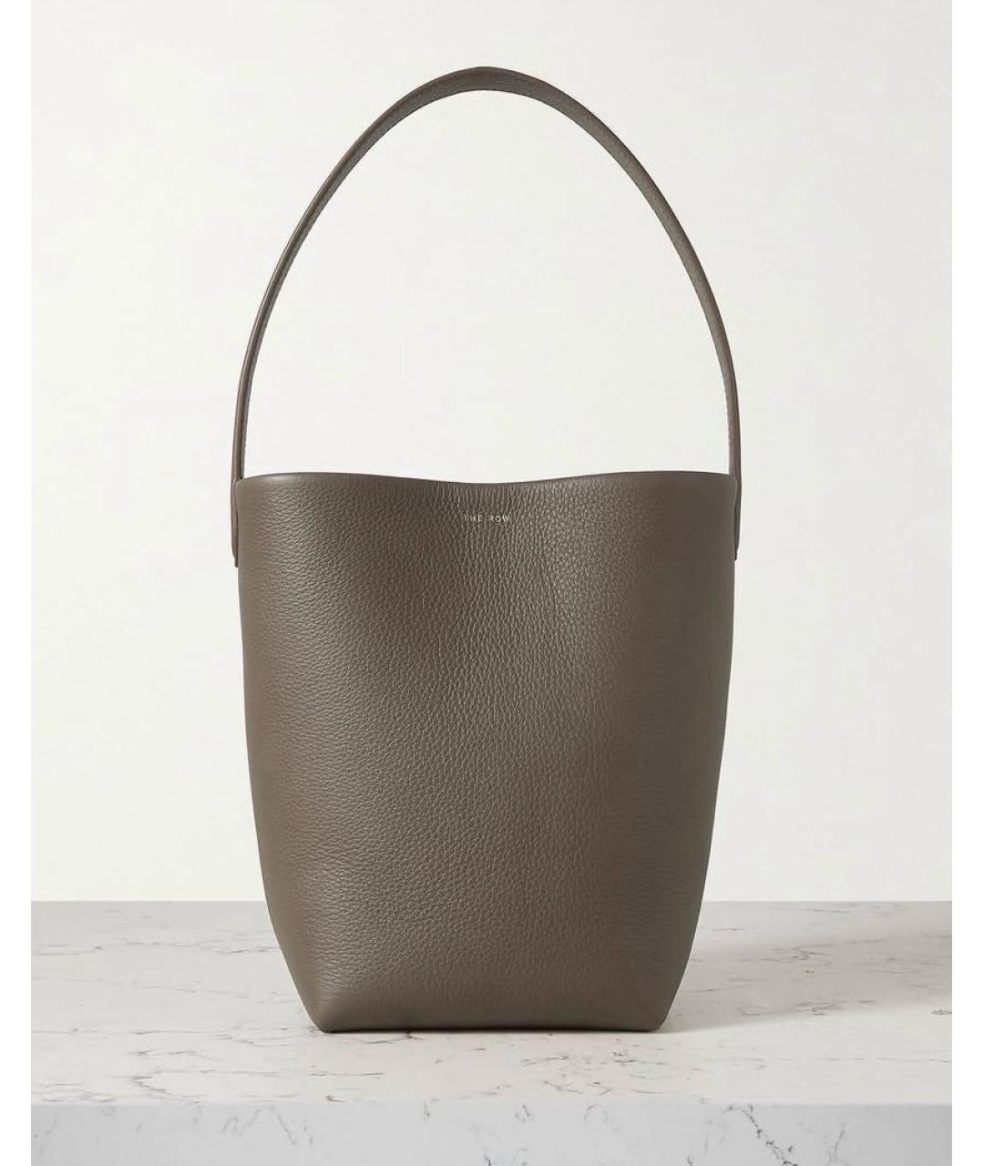 THE ROW Бежевая кожаная сумка тоут, фото 6