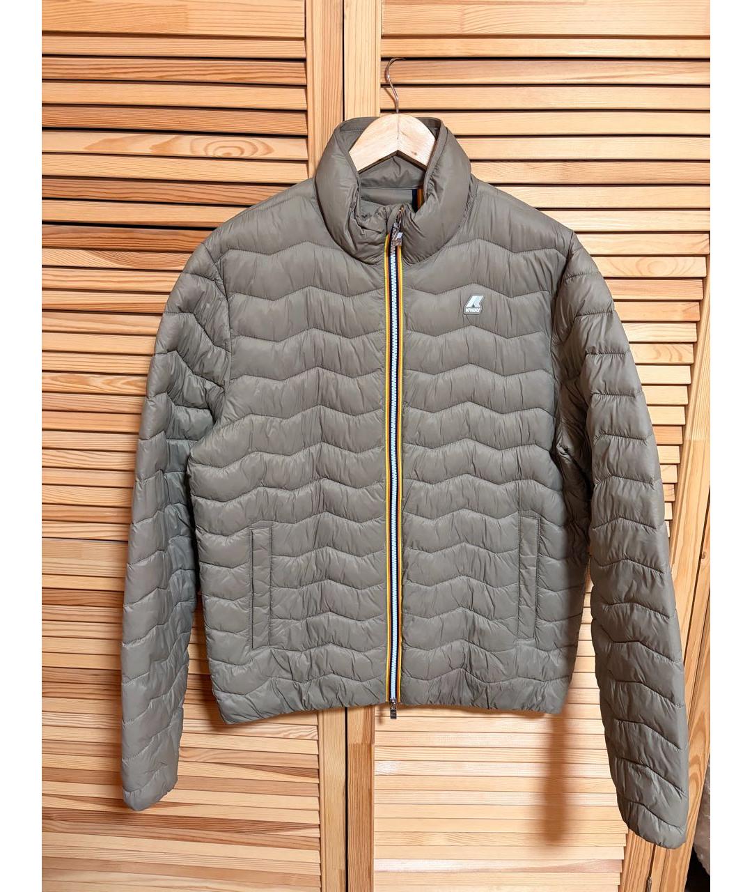 K-WAY Горчичная полиэстеровая куртка, фото 5