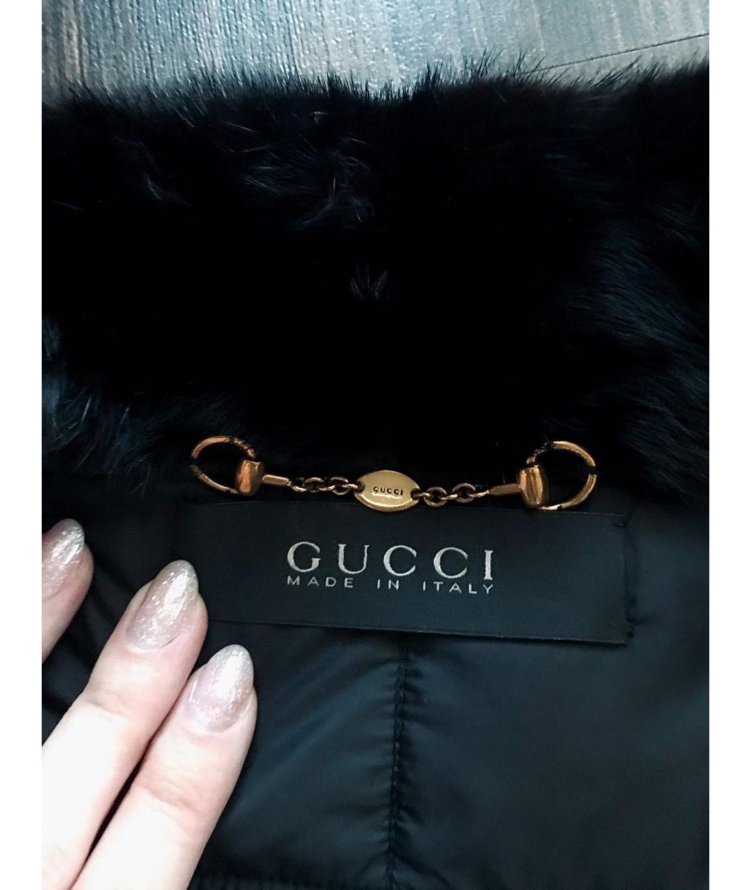 GUCCI Черная кожаная куртка, фото 3