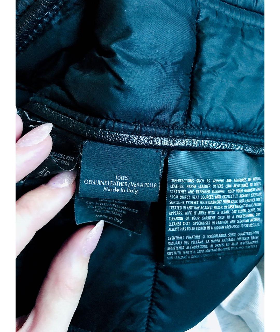 GUCCI Черная кожаная куртка, фото 7