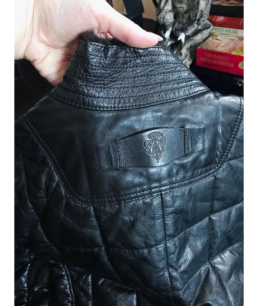 GUCCI Черная кожаная куртка, фото 4