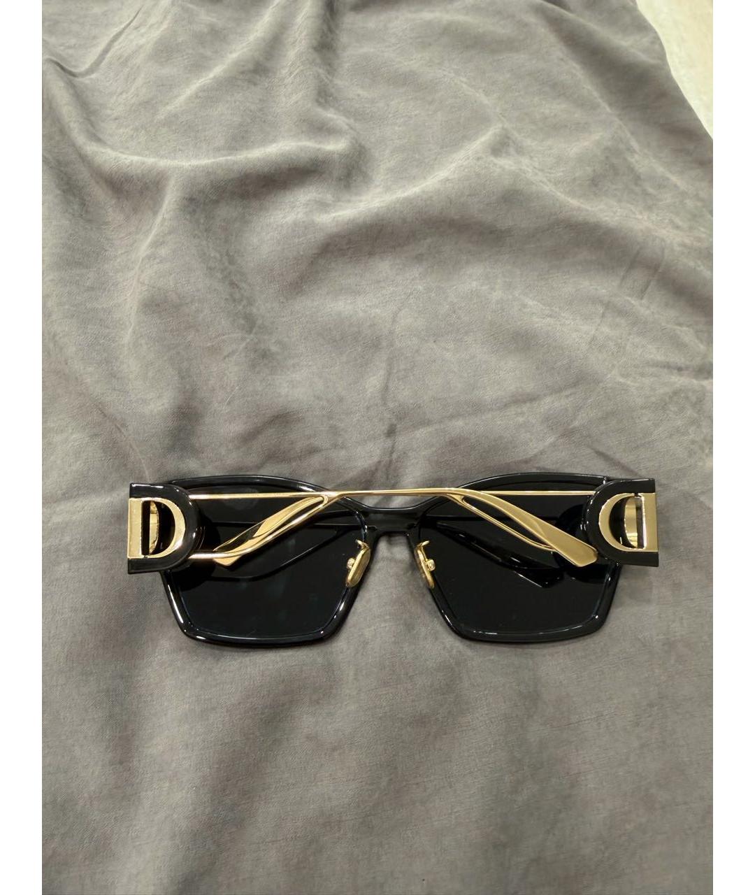 CHRISTIAN DIOR Черные пластиковые солнцезащитные очки, фото 5