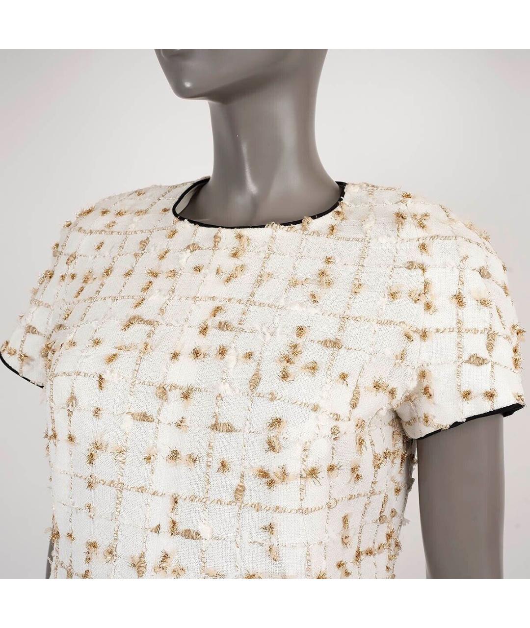 CHANEL Белое полиамидовое коктейльное платье, фото 2