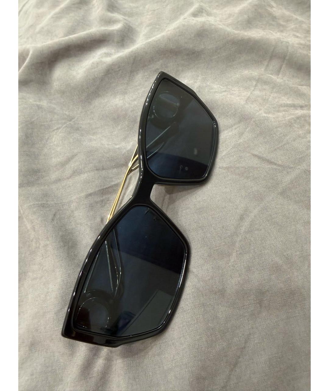 CHRISTIAN DIOR Черные пластиковые солнцезащитные очки, фото 2