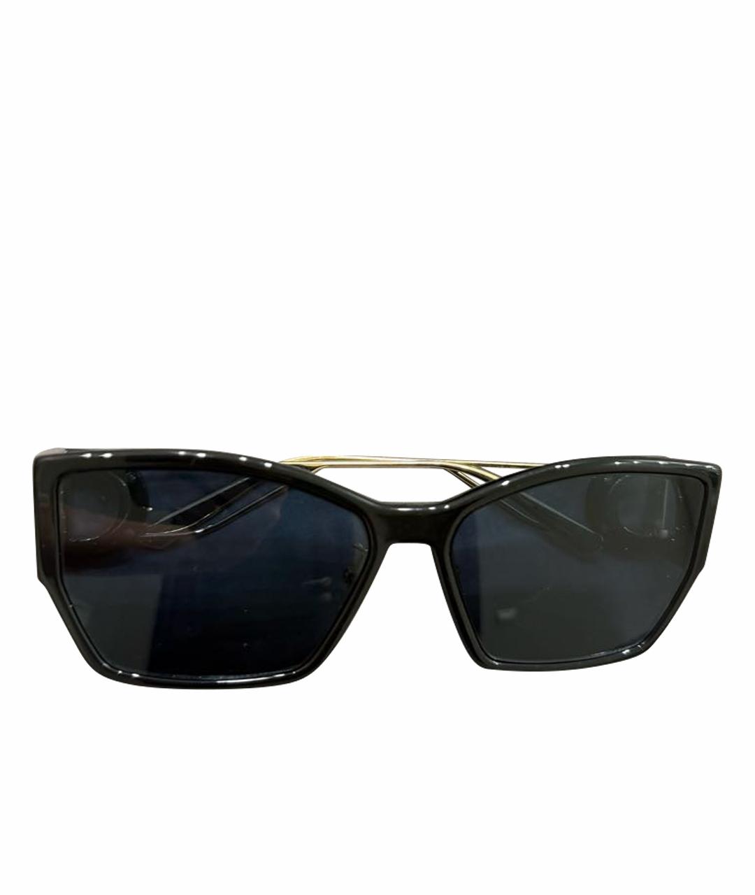 CHRISTIAN DIOR Черные пластиковые солнцезащитные очки, фото 1