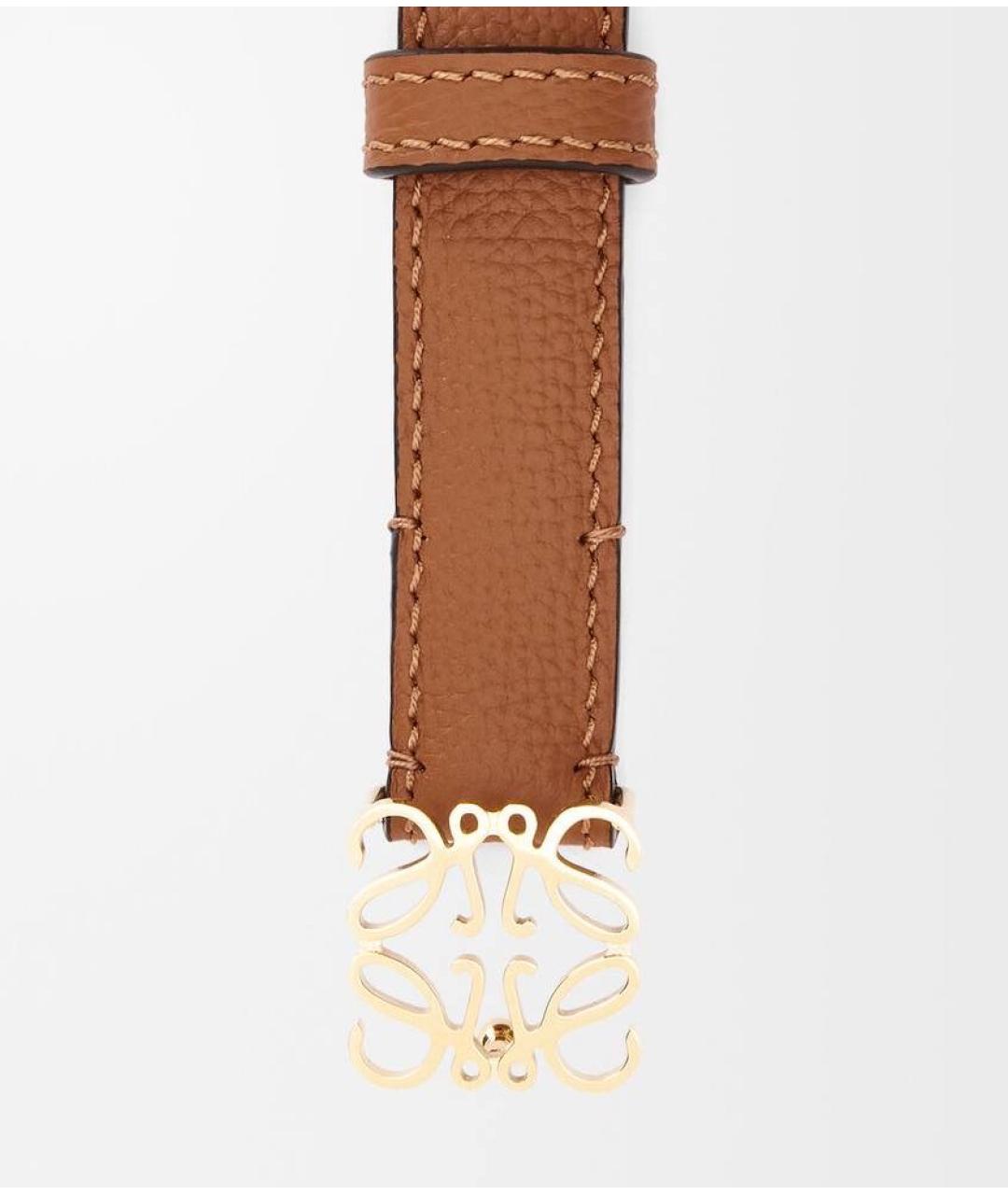 LOEWE Коричневый кожаный ремень, фото 2