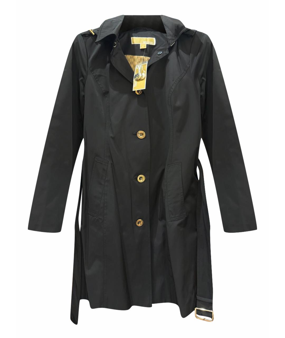 MICHAEL KORS Черный хлопковый тренч/плащ, фото 1
