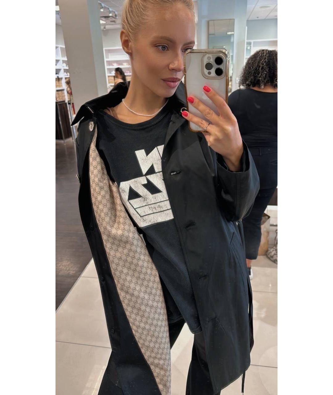 MICHAEL KORS Черный хлопковый тренч/плащ, фото 8