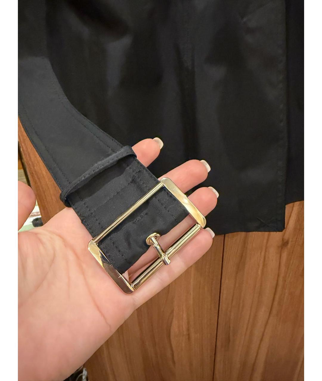 MICHAEL KORS Черный хлопковый тренч/плащ, фото 5