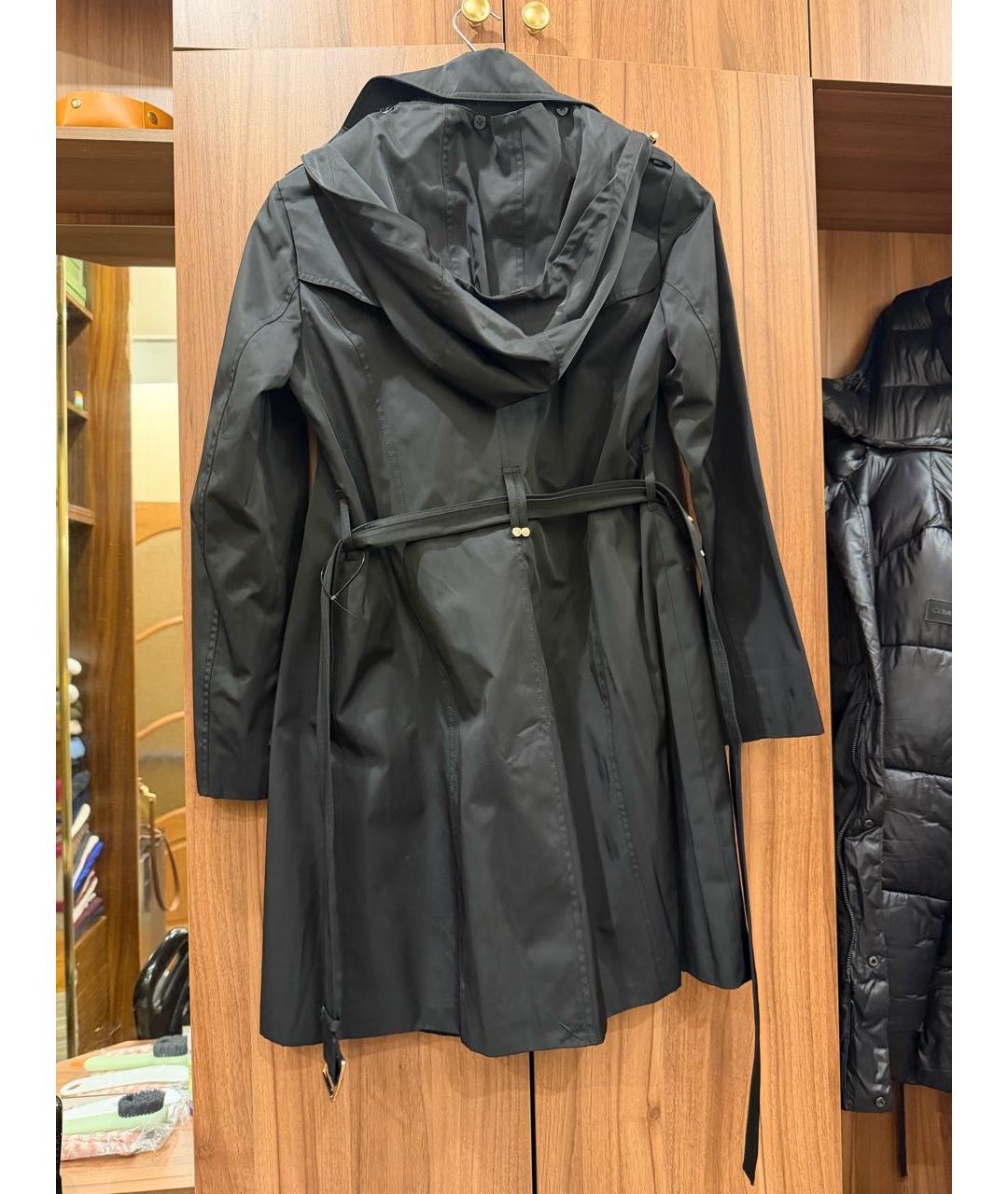 MICHAEL KORS Черный хлопковый тренч/плащ, фото 2