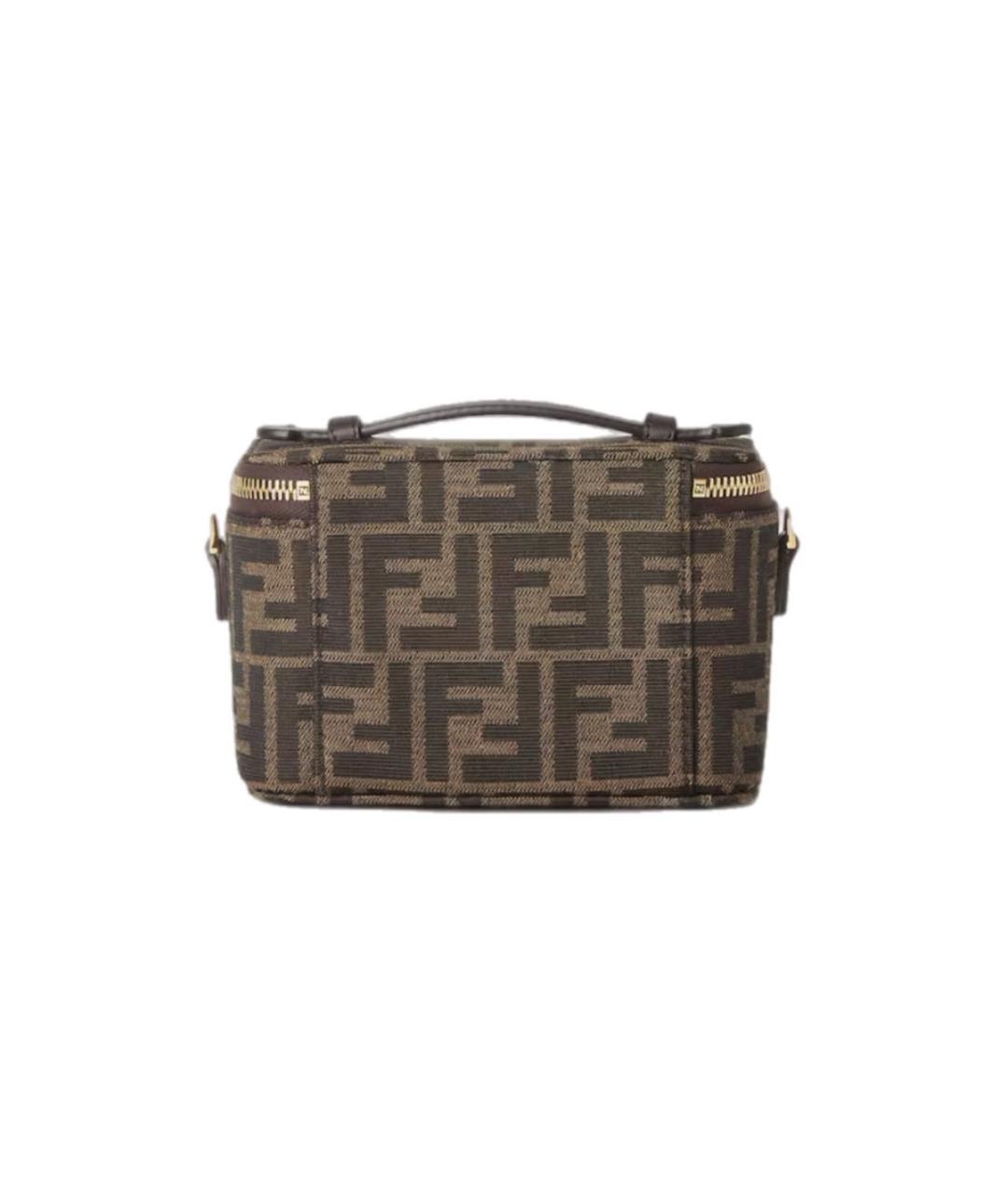 FENDI Коричневая сумка на плечо, фото 3