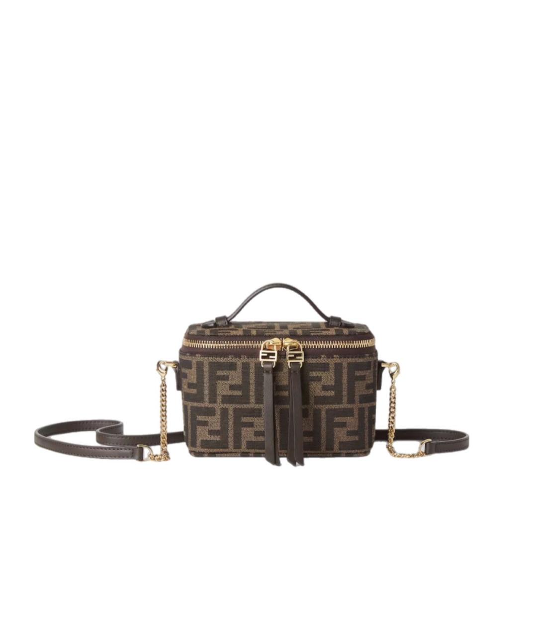 FENDI Коричневая сумка на плечо, фото 8