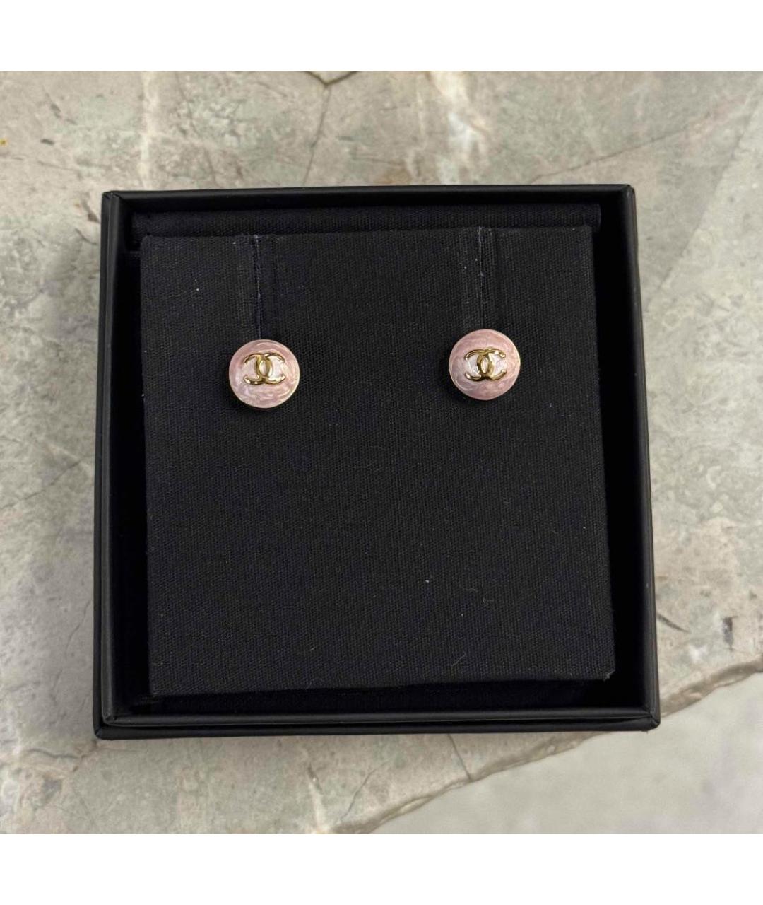 CHANEL Розовые серьги, фото 2
