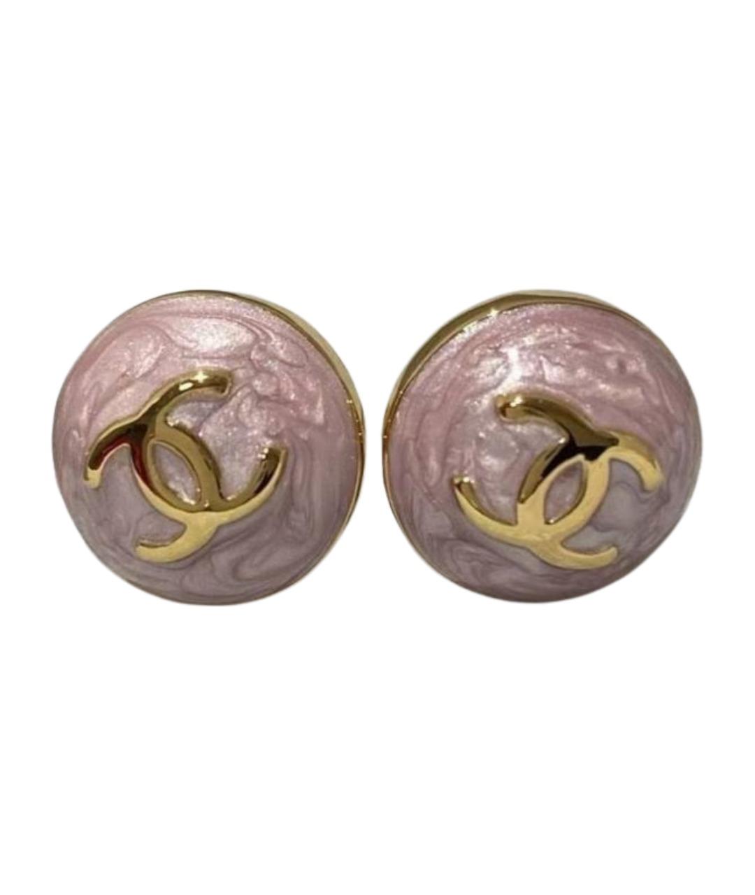 CHANEL Розовые серьги, фото 1