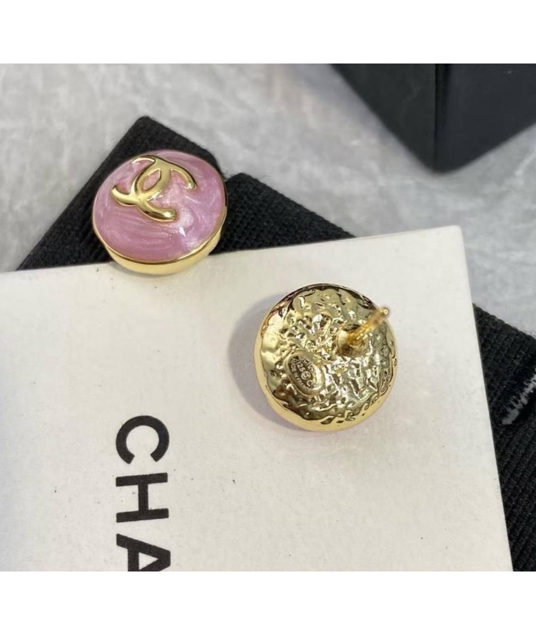 CHANEL Розовые серьги, фото 5