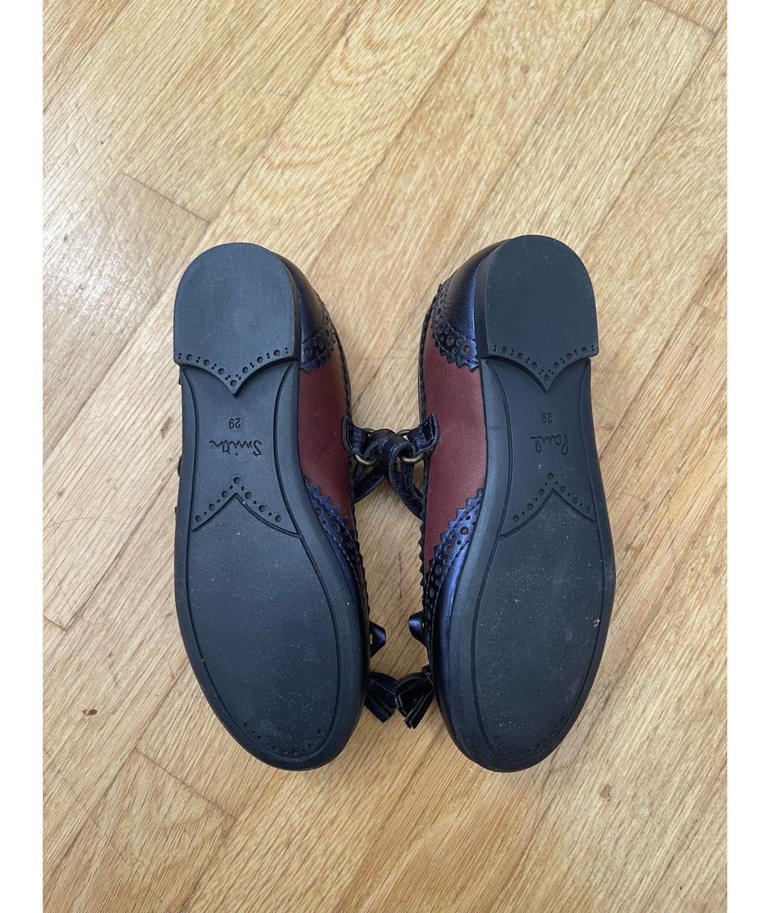 PAUL SMITH Темно-синие кожаные туфли, фото 3
