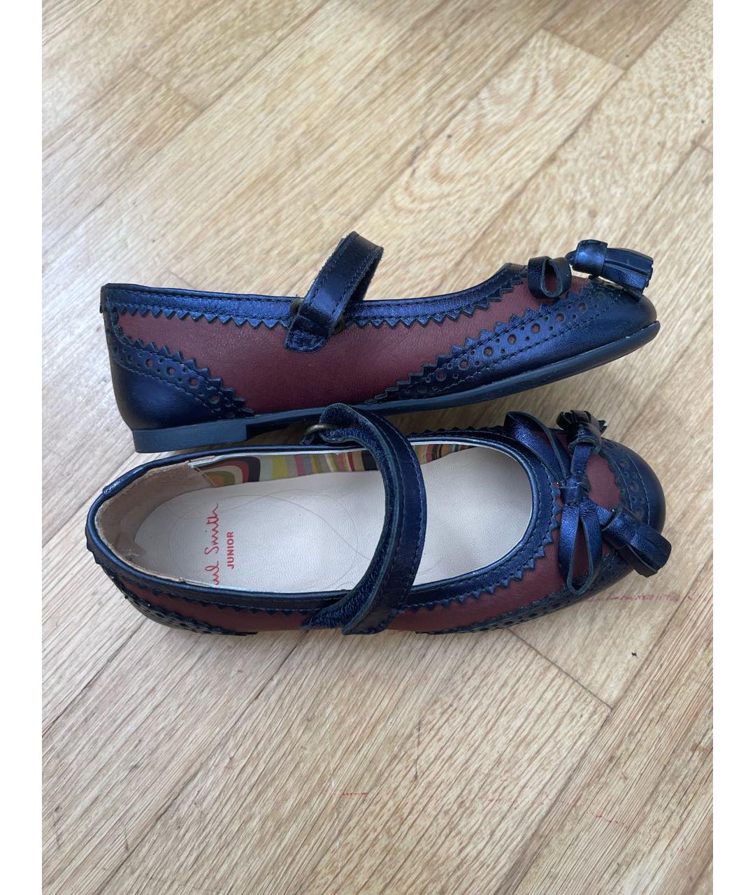 PAUL SMITH Темно-синие кожаные туфли, фото 7