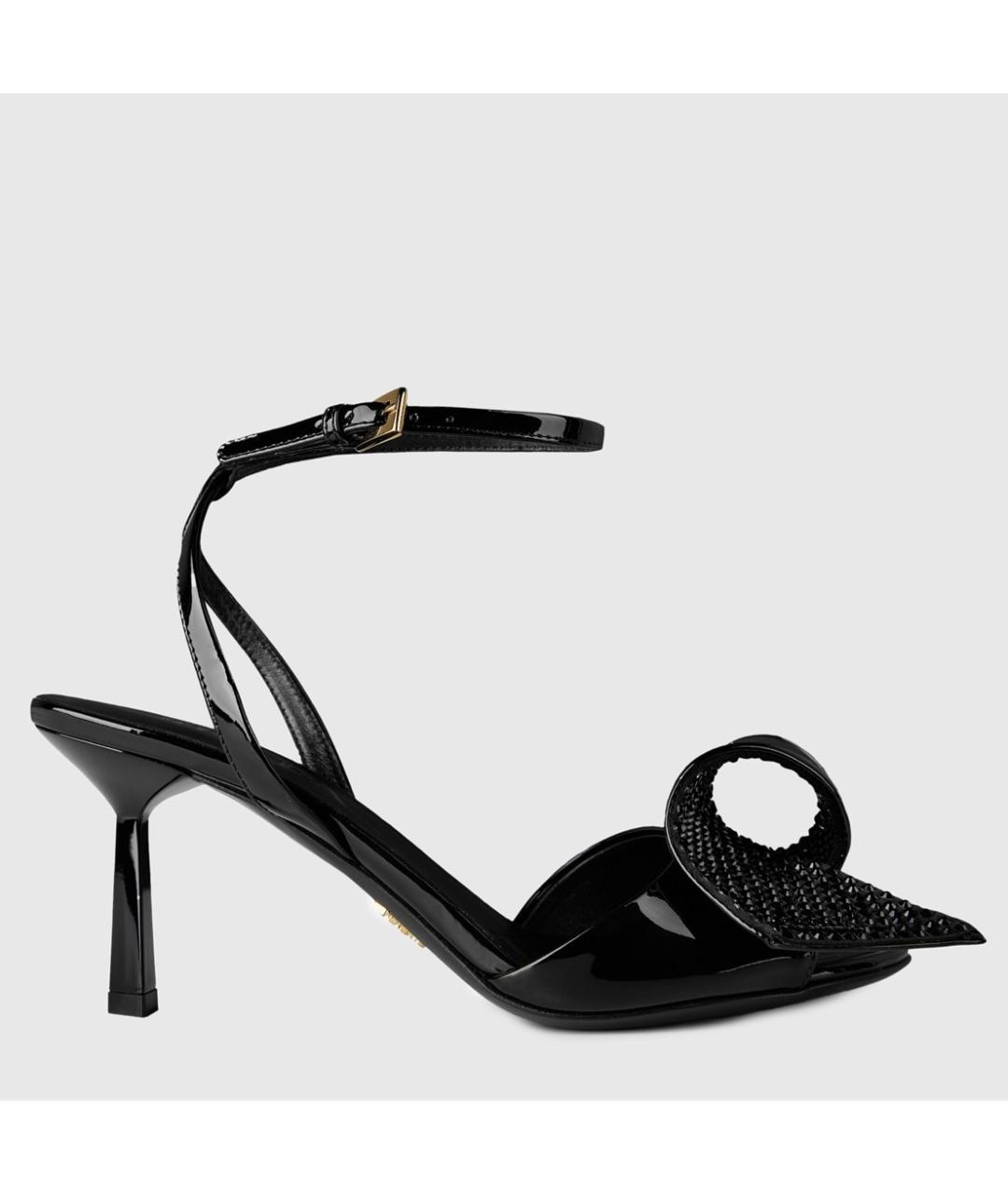 PRADA Черные босоножки из лакированной кожи, фото 6