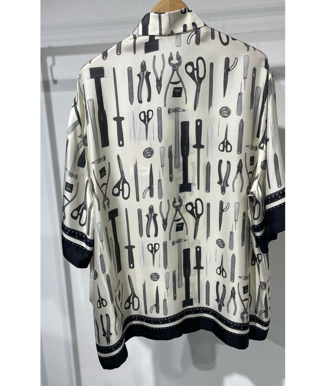 FENDI Мульти шелковая кэжуал рубашка, фото 2