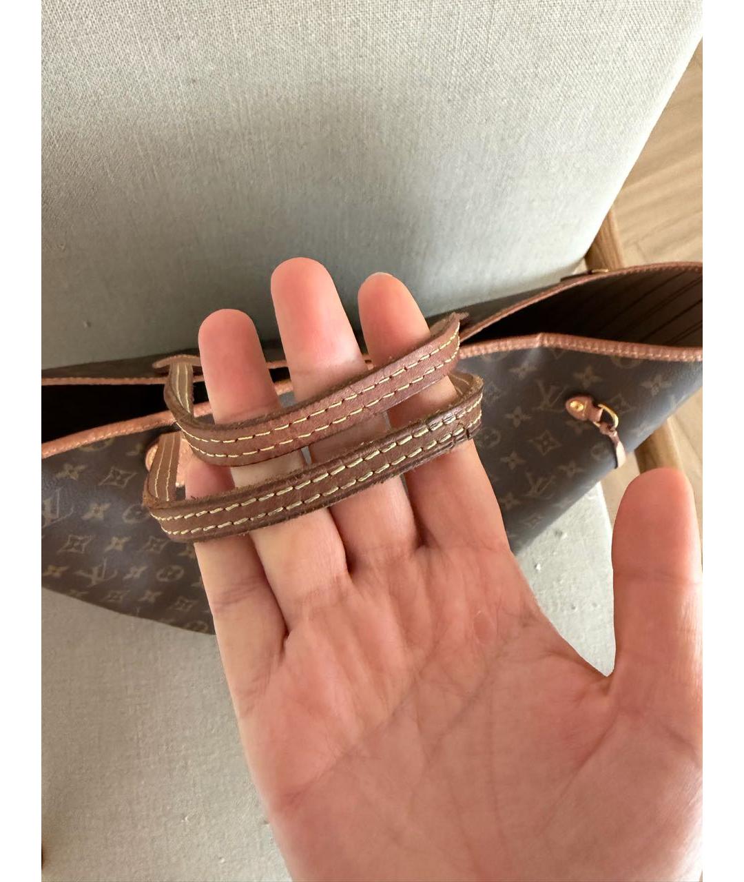 LOUIS VUITTON Коричневая сумка тоут, фото 5