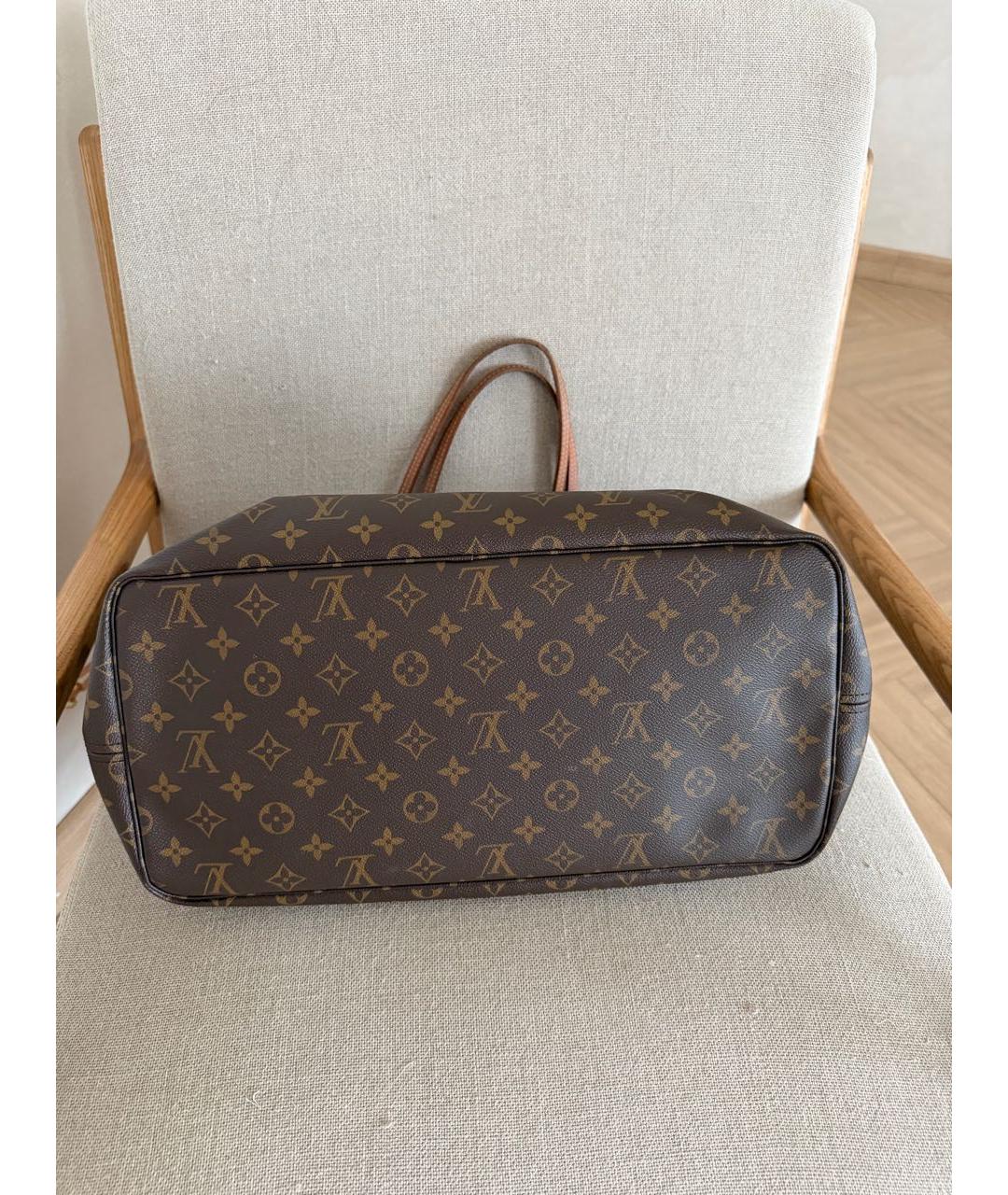 LOUIS VUITTON Коричневая сумка тоут, фото 4