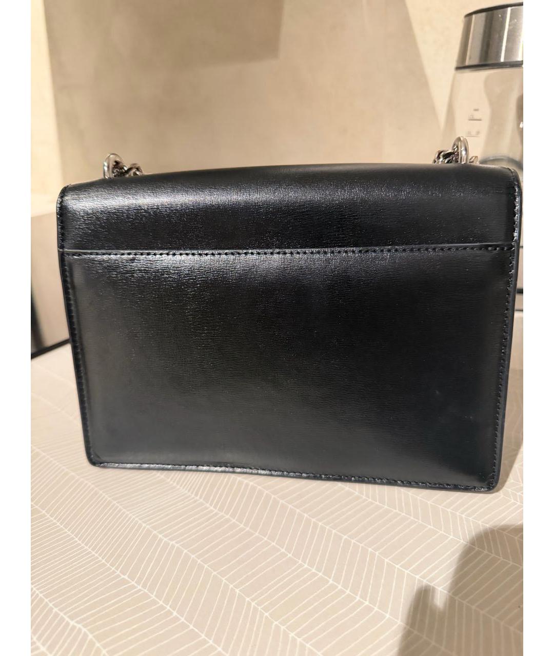 SAINT LAURENT Черная кожаная сумка через плечо, фото 3