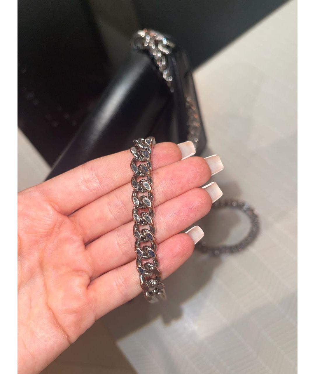 SAINT LAURENT Черная кожаная сумка через плечо, фото 8